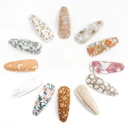 Girls handmade fabric snap clips baby girls hair clips toddler hair clips