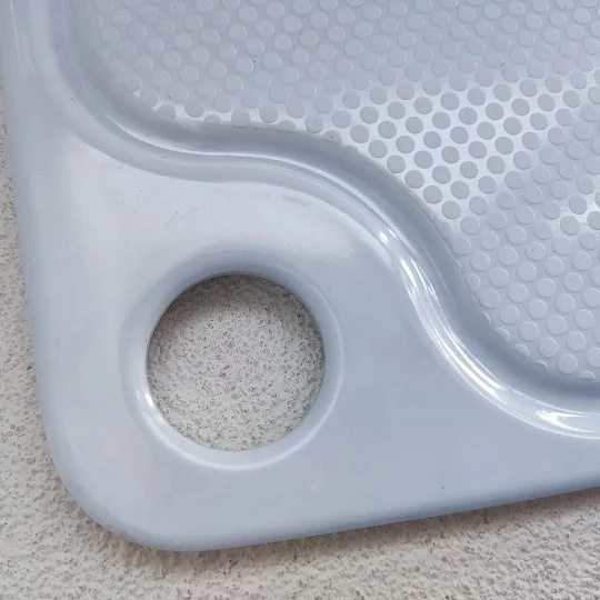 Лидер продаж Высококачественная пластиковая ламинированная разделочная доска для завтрака и хлеба из меламина тарелка пиццы с отверстием