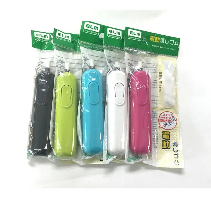 High quality Stationery easy to use Electric Eraser with refill erasers