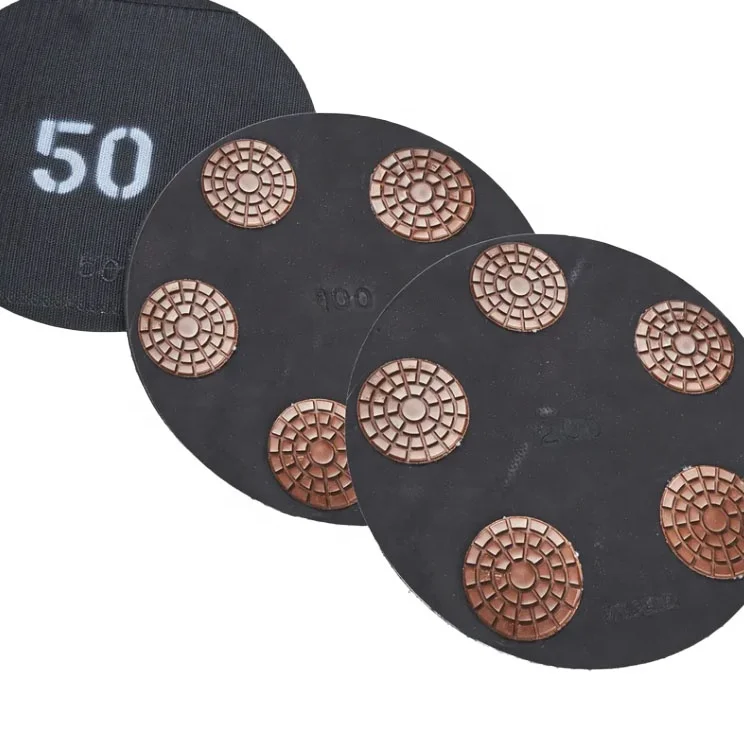 TRUE SHINE 3inch Copper bond pads wet polishing, used after grit 30 metal pads,it can remove scratches left by metal pads