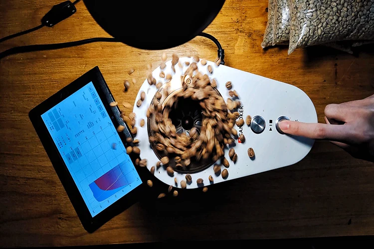 Wintop Q7 toper Smokeless mini coffee roasting electrical portable handy coffee roaster machine  For Home or Commercial Use