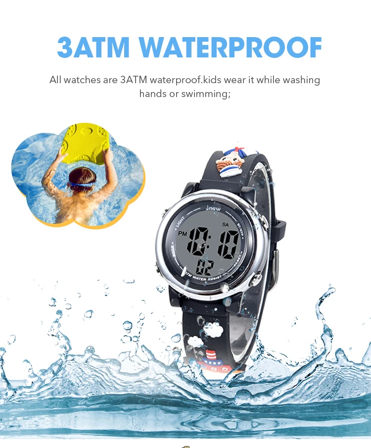 hot sale navigator waterproof kids digital watches with cartoon character custom Digital watch for kids