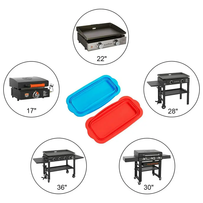 Griddle Accessories 2 Pack Blackstone Drip Pan Liners Reusable Silicone Grease Cup Liners For Blackstone Grease Cup Liners