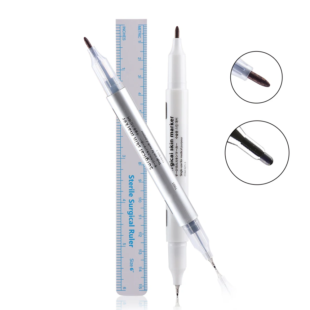 OEM Permanent Makeup Washable Plastic Surgery Mark Pencil Mark Pen Skin Marker Pen