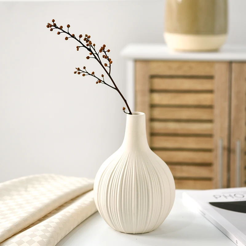 Aspire 2023 New High Quality Green Artwork Customized Decoration Created Ceramic Flower Vase Modern