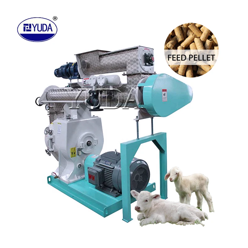 YUDA Chicken Feed Production Line Granulator Machine 55KW Animal Feed Pellet Making Machine For Livestock Feed