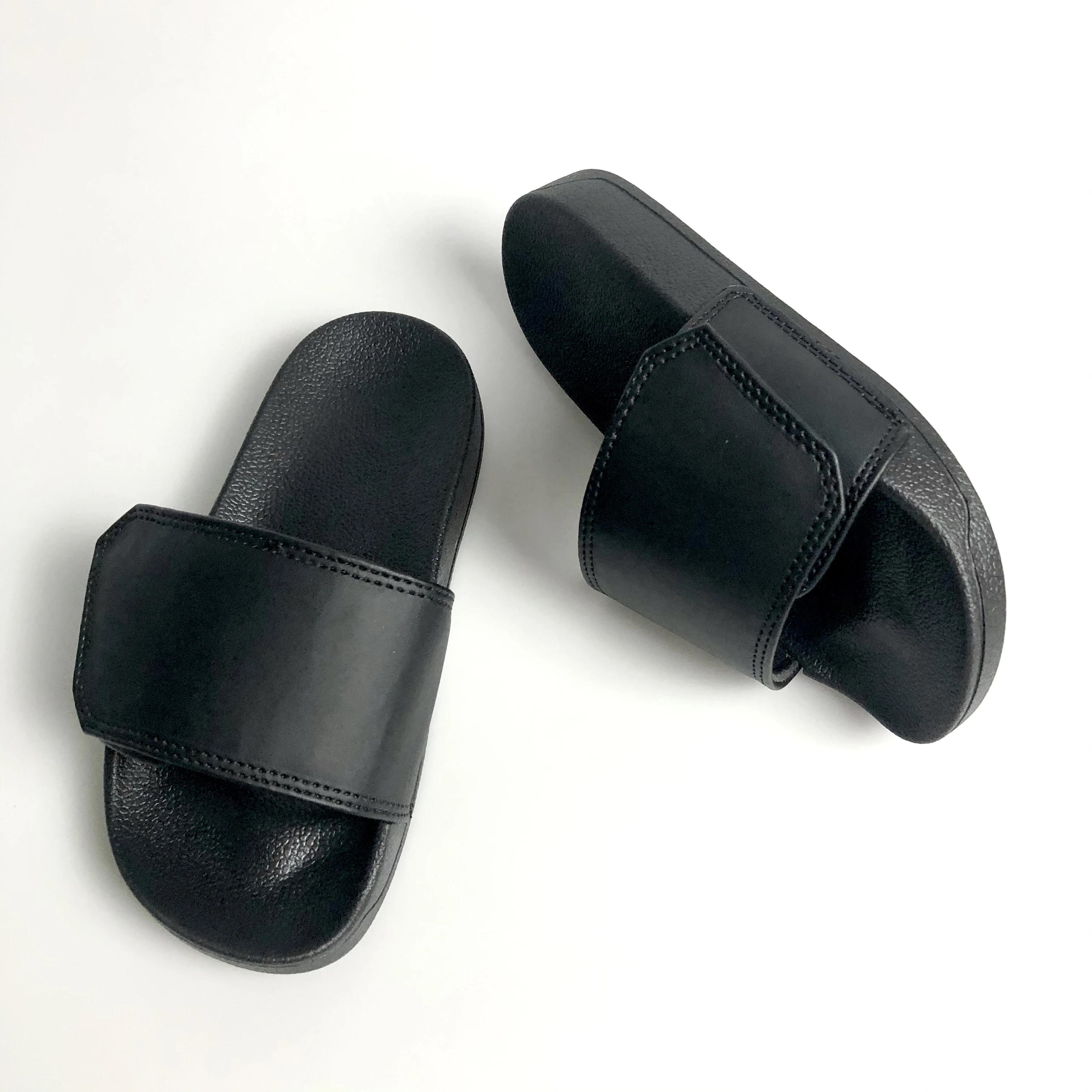 Custom Logo Sublimated Casual Slippers Winter Waterproof PU PVC Rubber Insole with Fur Upper Material Light Slides Sandals