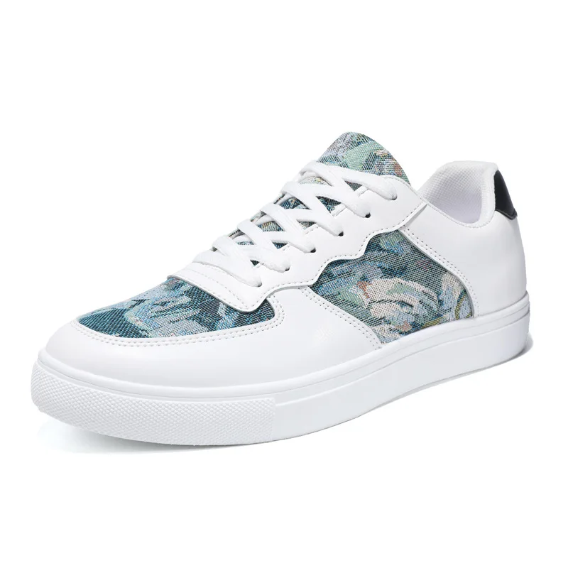 Factory direct supply korean style fashion flat sport sneakers casual shoes for men