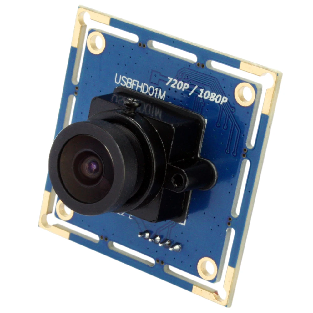 ELP 2MP 1080P USB Camera Module 100 Degree No Distortion Lens OV2710 Sensor USB2.0 Webcam Board