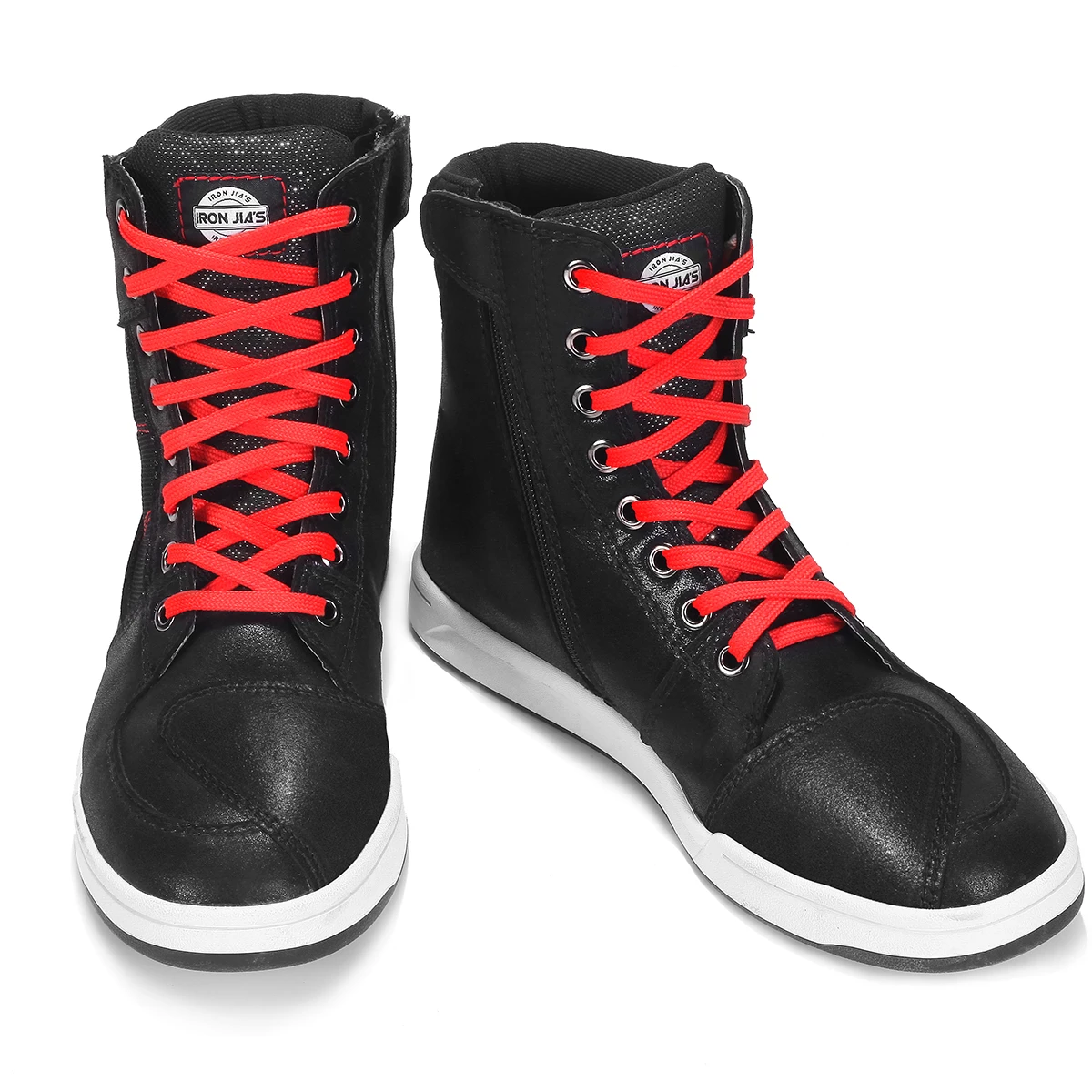 Motor Bike Racing Shoes Waterproof Custom Made Motorcycle Black Boots