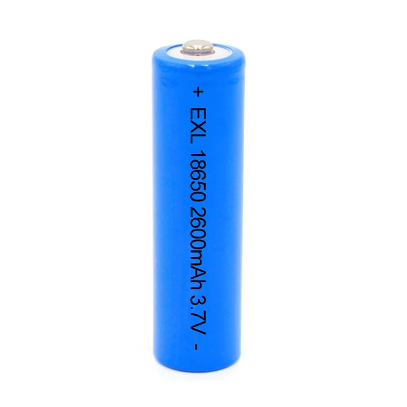 Li-ion 18650 battery rechargeable batteries 2600mah 3.7v