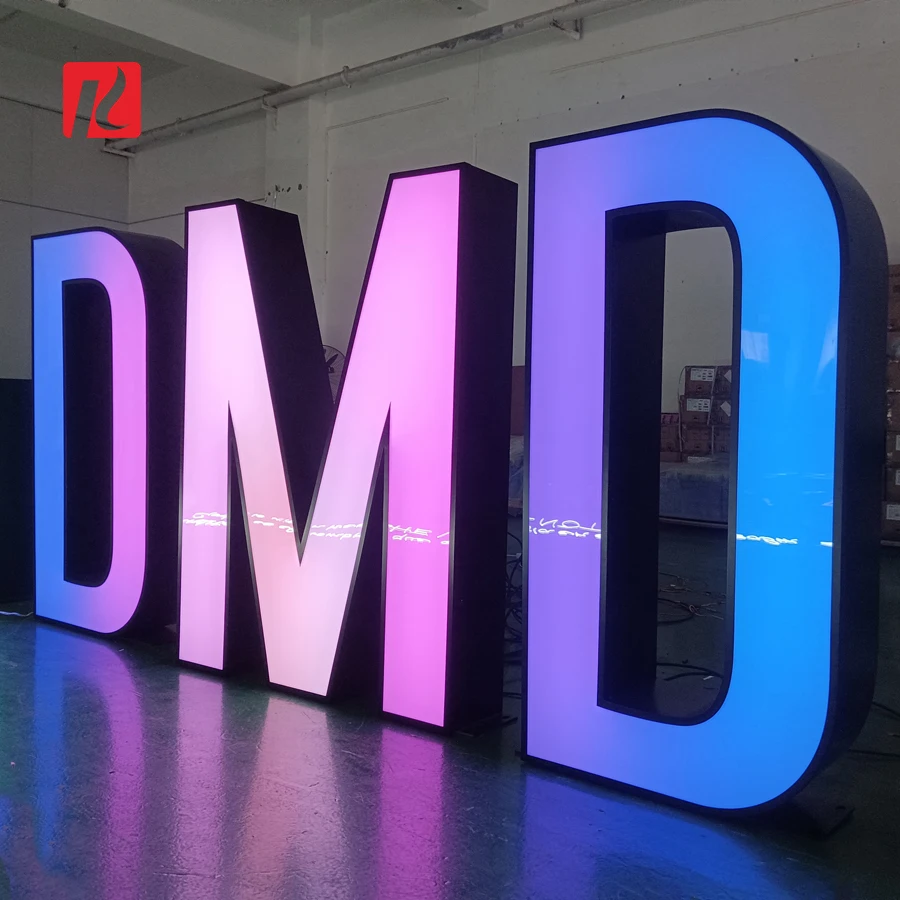 Custom Large 3D Letter Stand Alone Big Alphabet Shopping Mall City Decorative Letter 3ft 4ft 5ft Light Up Giant Letter
