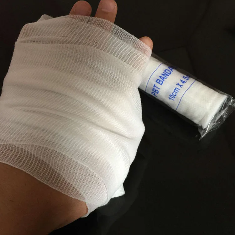 Crepe bandage medical PBT bandage fixed binding non-woven elastic bandage