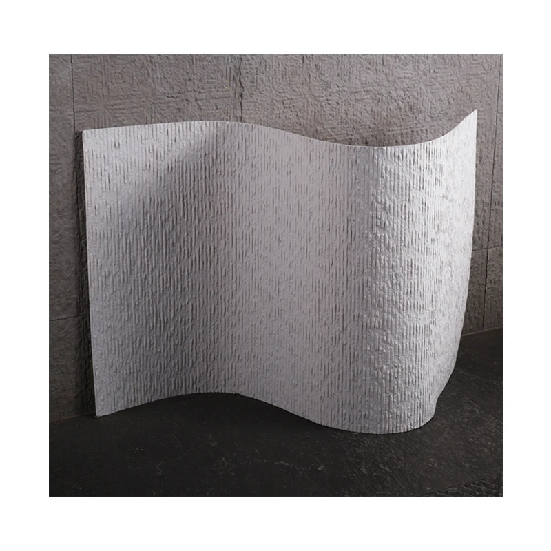 Stripe soft stone slab veneer facade wall cladding bendable interior and exterior walls MCM Flexible clay ceramic wall tiles