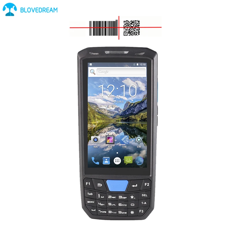 Промышленные Android 1D 2D QR сканер штрих кода КПК с sim и psam слот для карты доставки/курьер