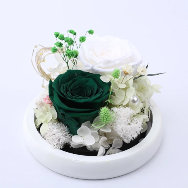 
Immortal flower love preservation eternal rose head long lasting stem preserved roses In glass box gift dome 2021 