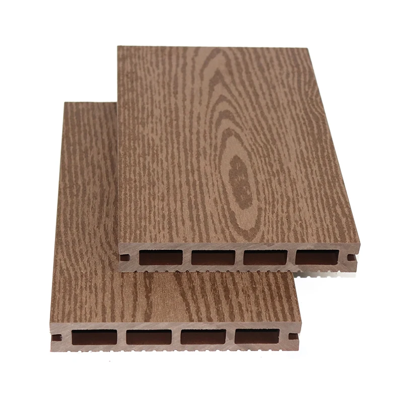 Waterproof Hollow Decking Wpc Laminate Floor Wood Plastic Composite Decking Factory Price