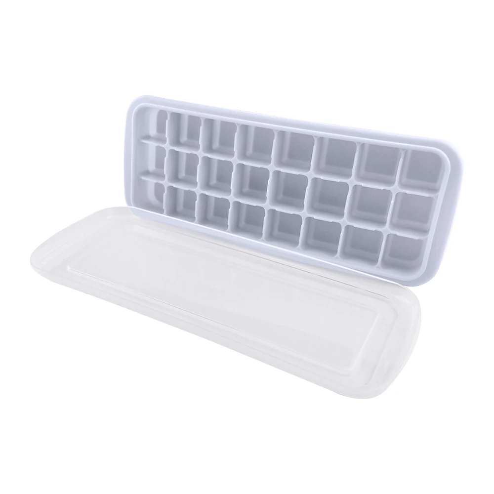Reusable Ice Cube Trays Silicone Maker Mold, BPA Free Ice Cubing Mold with Lid