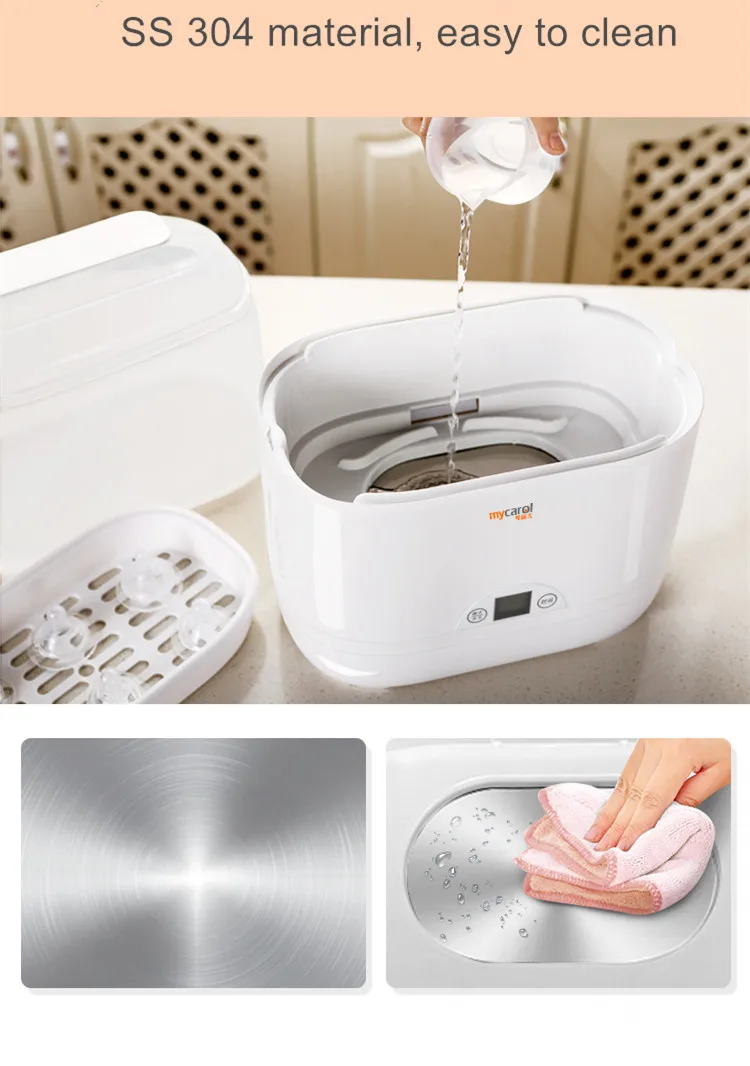 Food Grade 6 Bottles Bottle Sterilizer Multi-Function 4 in 1 Baby Bottle Sterilizer Timer Steam Sterilizer And Dryer