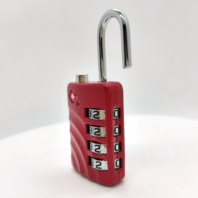 Travel Safe Security Padlock Keyless 4 Digit Combination Password Zinc Alloy TSA Lock
