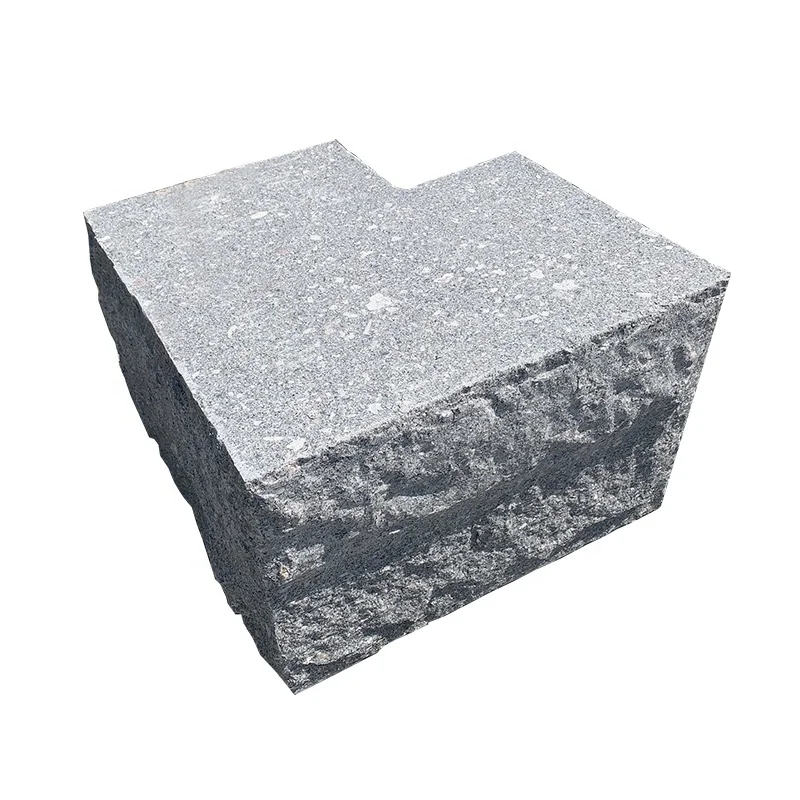 China Grey Granite Wall Stone Retaining Wall Block
