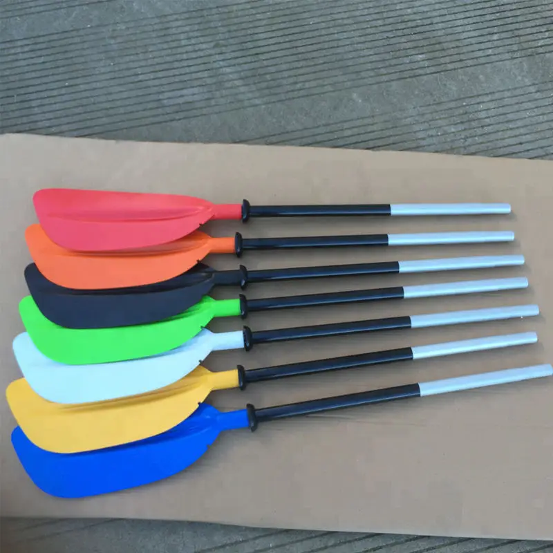 Wholesale OEM Custom High Quality Two Piece Combined Kayak Paddle Aluminum Shaft Fishing Adjustable PP Blade Canoe Paddle