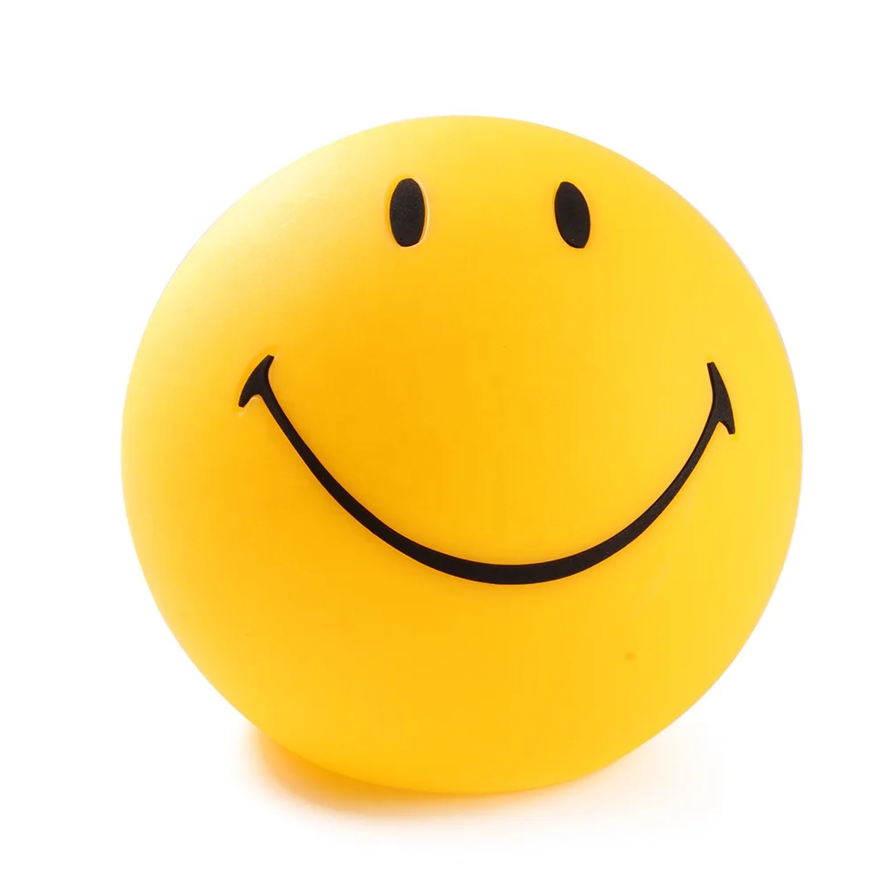 Спальня атмосфера мультфильм детский подарок гостиная Милая желтая улыбка декоративный ночник лампа напольная лампа