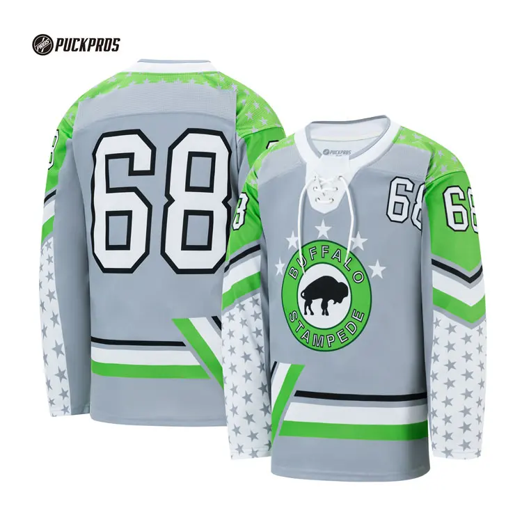 High Breathable 100% Polyester Team Custom Ice Hockey Shirt Embroidery Tackle Twill Ice Hockey Jersey For Youth