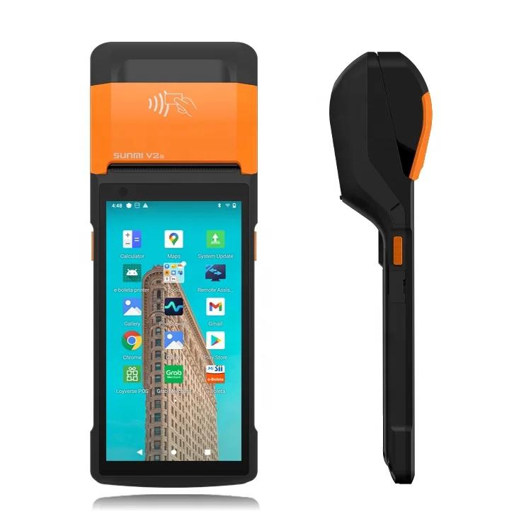 Sunmi V2s Android Pos-система терминал портативные автоматы для оплаты наличных денег