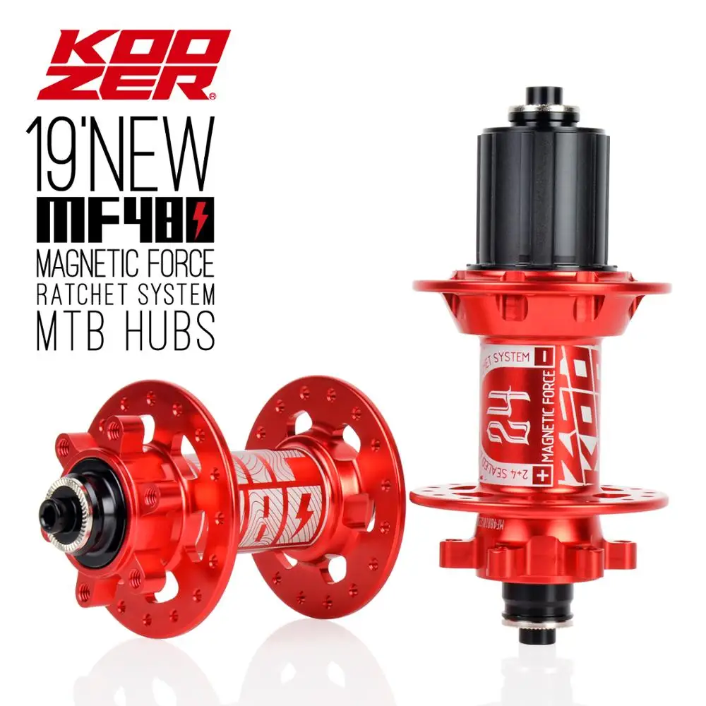 Ступица велосипедная Koozer MF480 с 32 отверстиями 24 зубьями из алюминиевого сплава передняя/задняя
