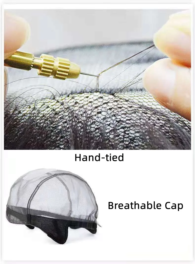 HD Hand Tied Elastic Lace Adjustment Belt Raw Cuticle Aligned Virgin Human Hair Wigs