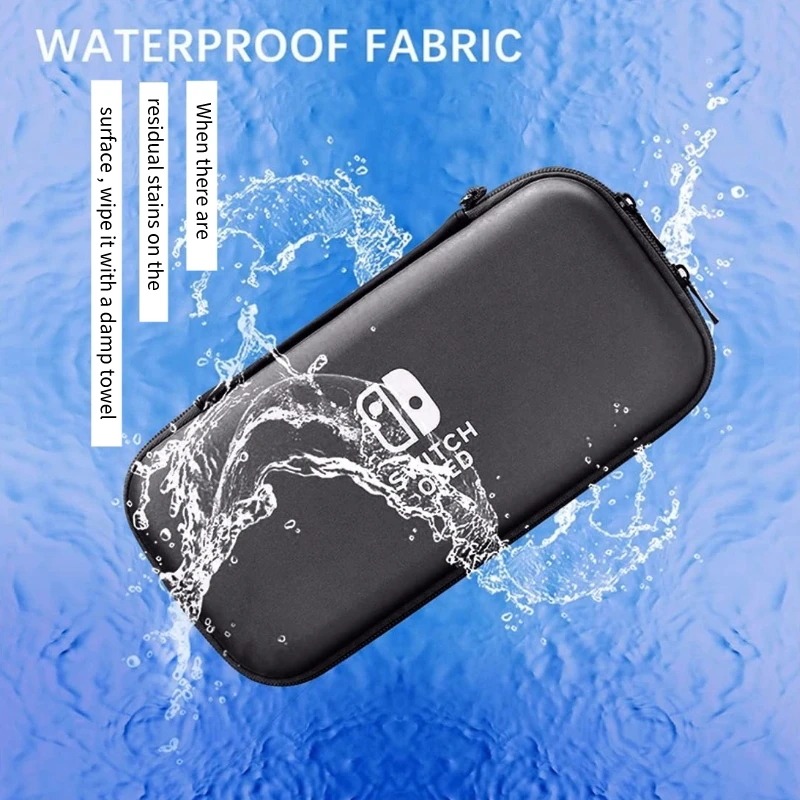 PU Case Compatible with Switch OLED Model 2021 Accessories Bundle with Screen Protector, Clear Cover for Switch-Pro