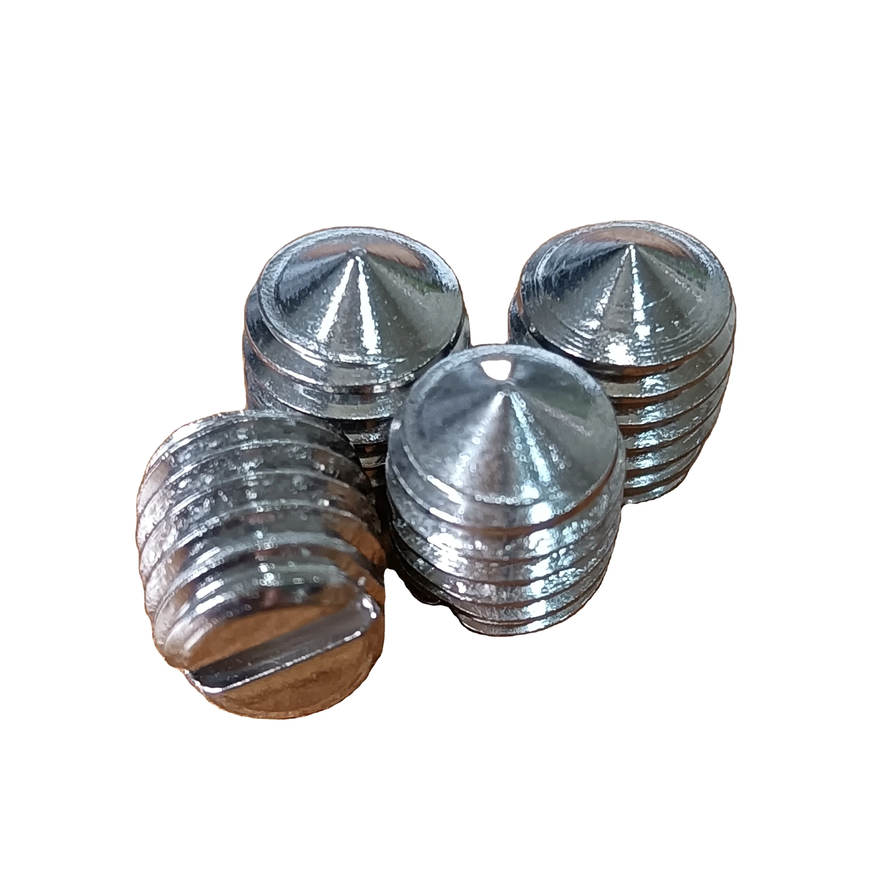 MINGLU Slotted set screws with cone point DIN553 ISO7434 by stainless steel