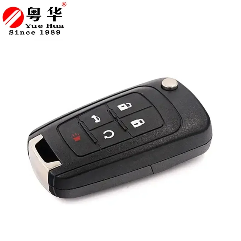 5 Button Folding Car Flip Remote Control Key Case Shell For Chevrolet Cruze Equinox Sonic Malibu Holden Commodore uncut blade