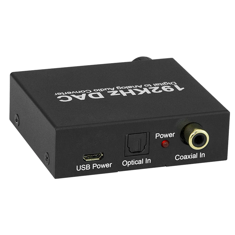 Gmax DAC Audio Converter Hifi Headphone Amplifier Optical Digital Stereo Audio SPDIF Toslink Coaxial Signal to Analog Converter