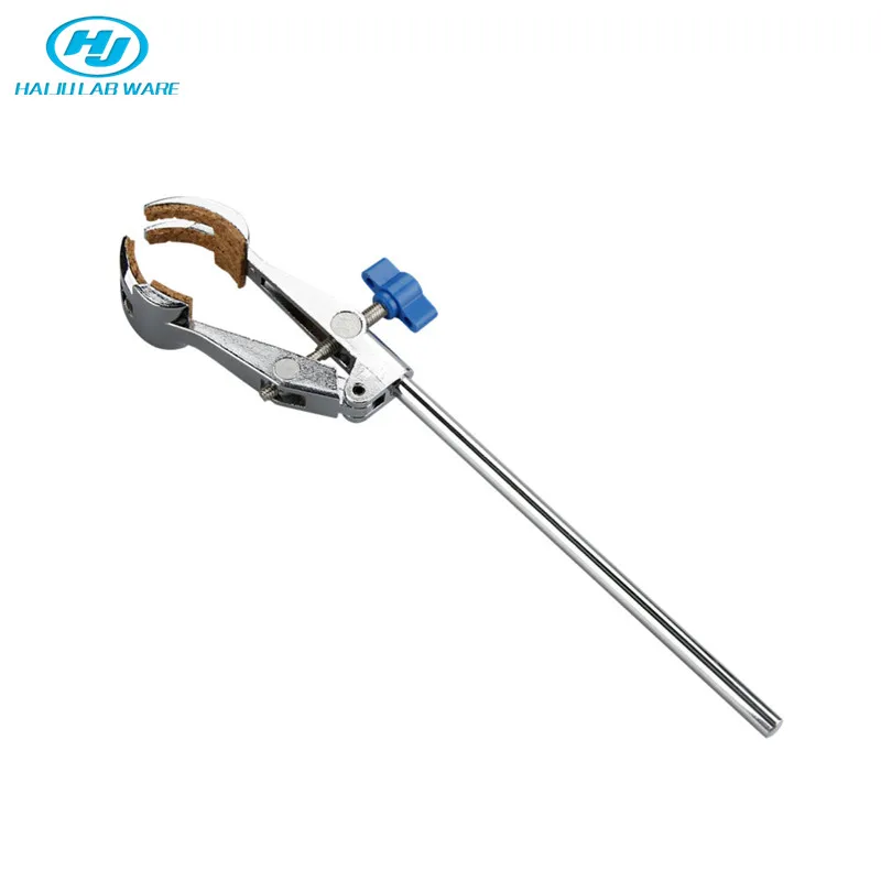 HAIJU LAB British Universal Adjustable Laboratory 4 Prong With Cork-Coated Head Extension Flask Clamp