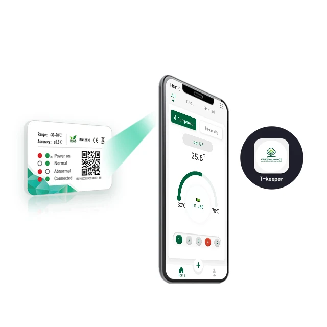 Transport single use temperature bluetooth data logger pharmaceutical environment