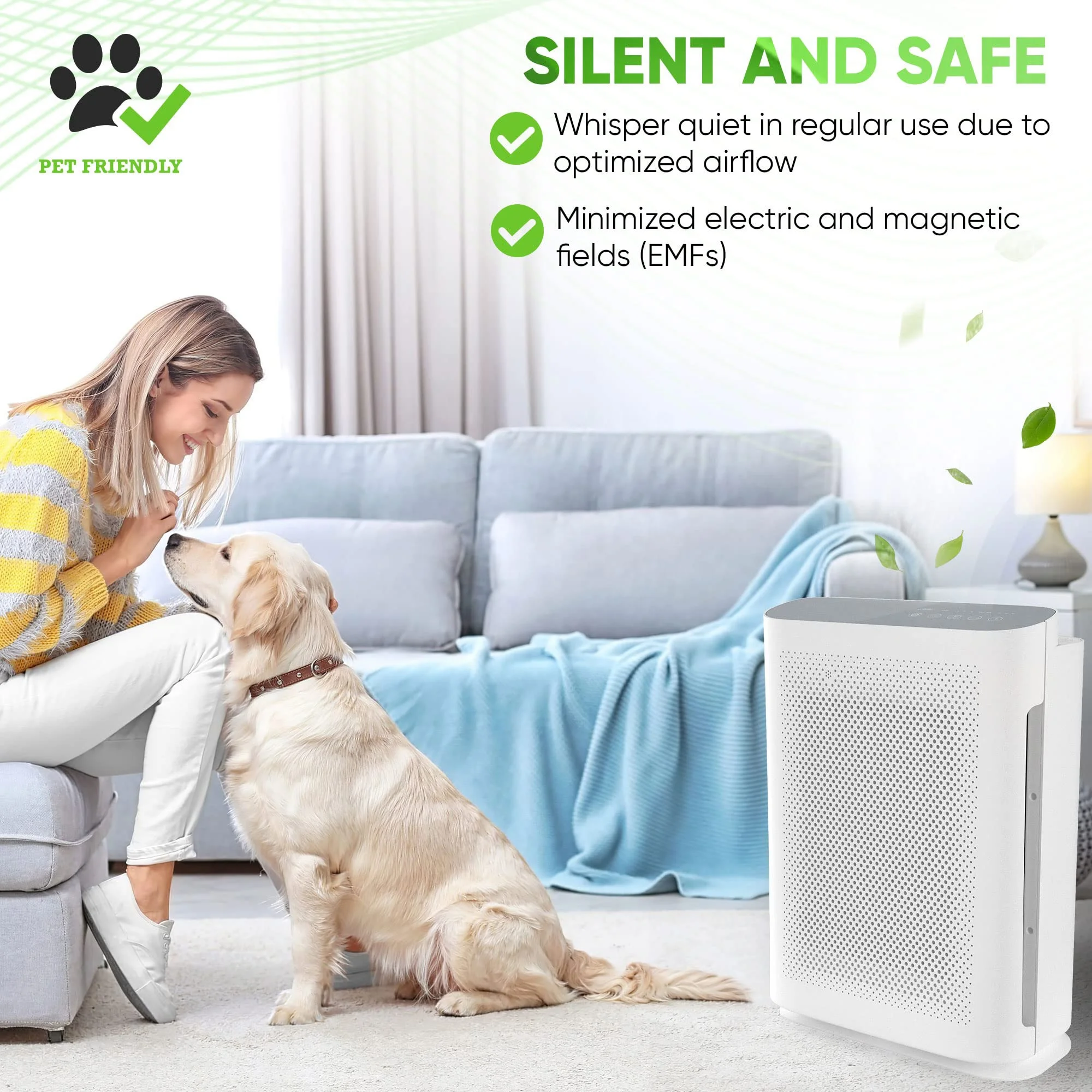 4 In 1 H13 True HEPA UVC Air Purifier Efficient Disinfection Sterilizer Air Purifier Negative Ion Air Purifier