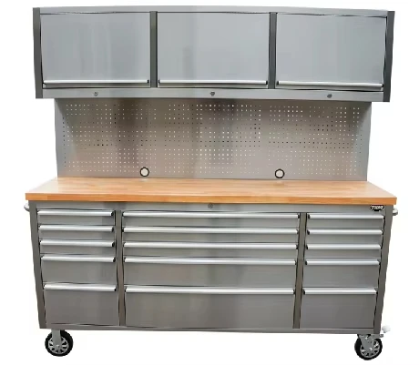 Customized Multi-Size Multi-Purpose Stainless Steel Warehouse Garage Storage Tool Rack With Wheels