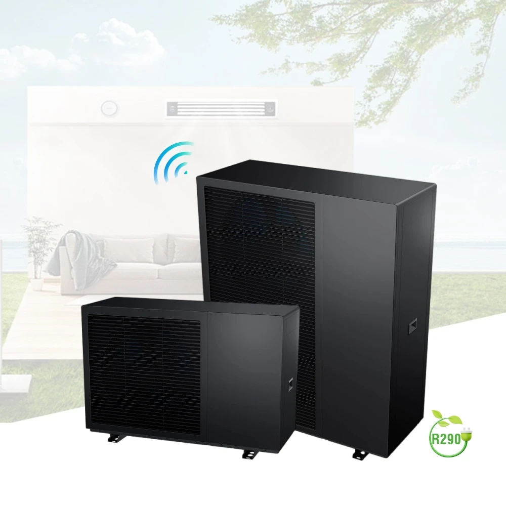 Heat Pump Air to Water ODM r290 Monobloc EVI Water Heaters A+++ Air Source Wifi Control pompa ciepla monoblock 12kw Heatpump