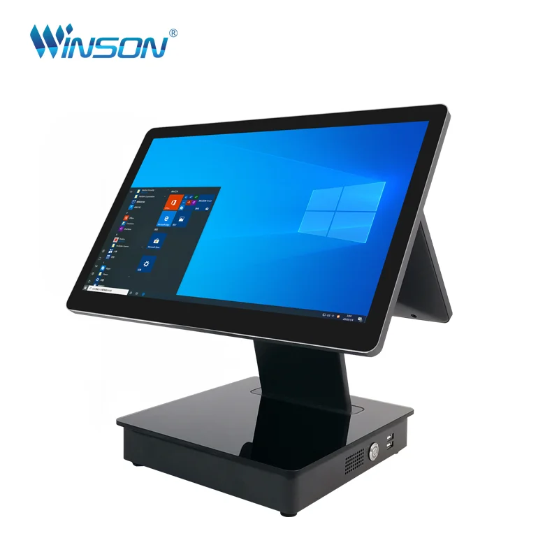 Cheap 15.6 inch Touch Screen Pos Cash Register Dual Screen Terminal All In One Pos System