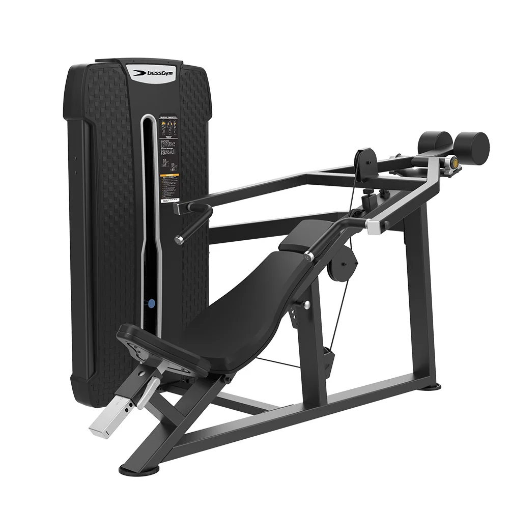 Vertical Press Machine Commercial Gym Machine Indoor Strength Steel Machine with Pin Loaded Seated Chest Press