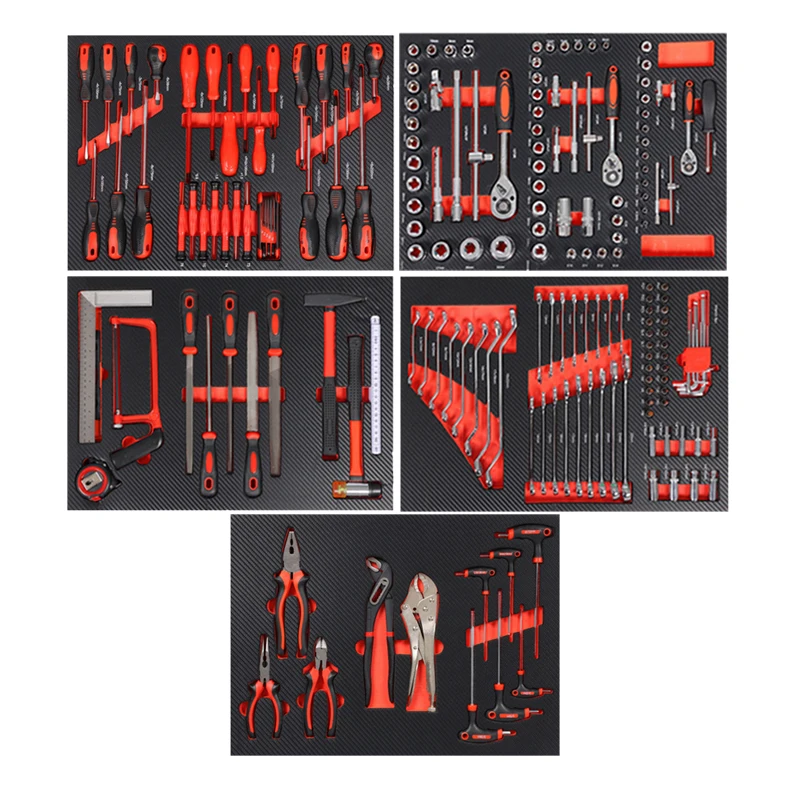 196 Pcs Kit Tools Workshop Herramientas-general Hand Tool Sets With EVA Tray For Repair Industry