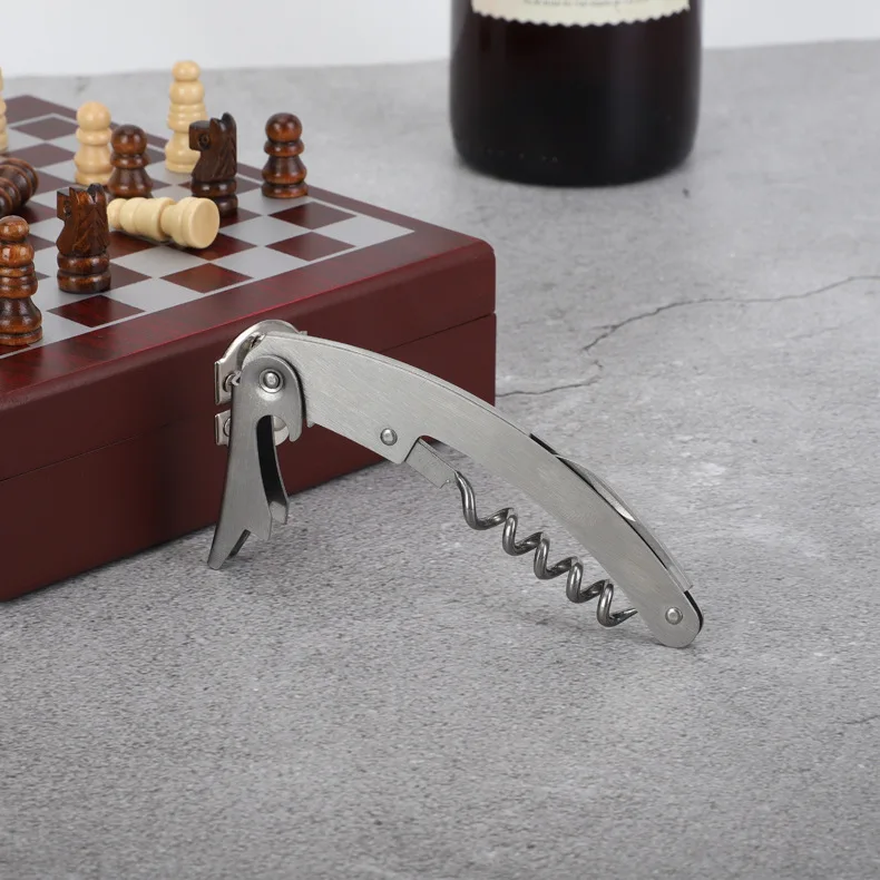 Custom 4PCS Chess Red Wine Opener Set Wine Set Gift Box Bottle opener