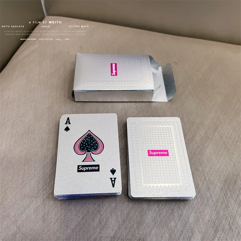 Wholesale Trendy Alphabet Waterproof Poker Cards Thickened Reusable & Washable Plastic Printed with Custom Logo Party Landlord