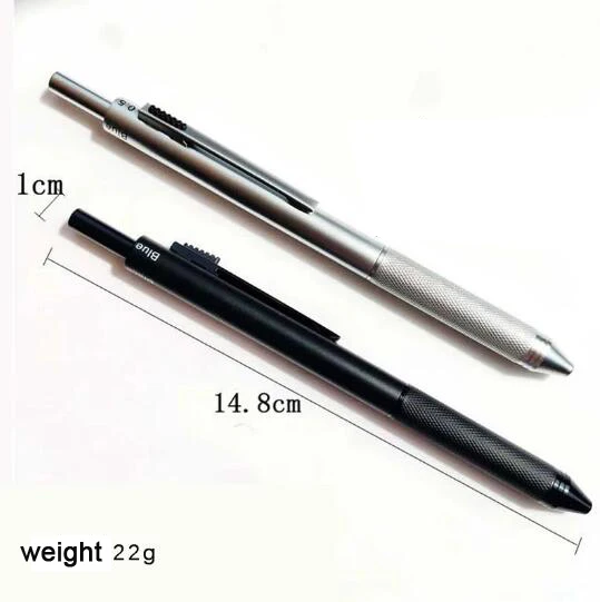 NM-64 многофункциональная металлическая ручка красного цвета синего и черного на каждый день 3 шариковая ручка-стилус + автоматического карандаша