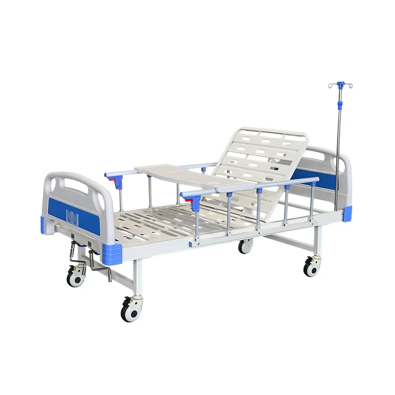 Factory Wholesale Two Cranks Manual Client Patient Medical Hospital Bed for Elder People