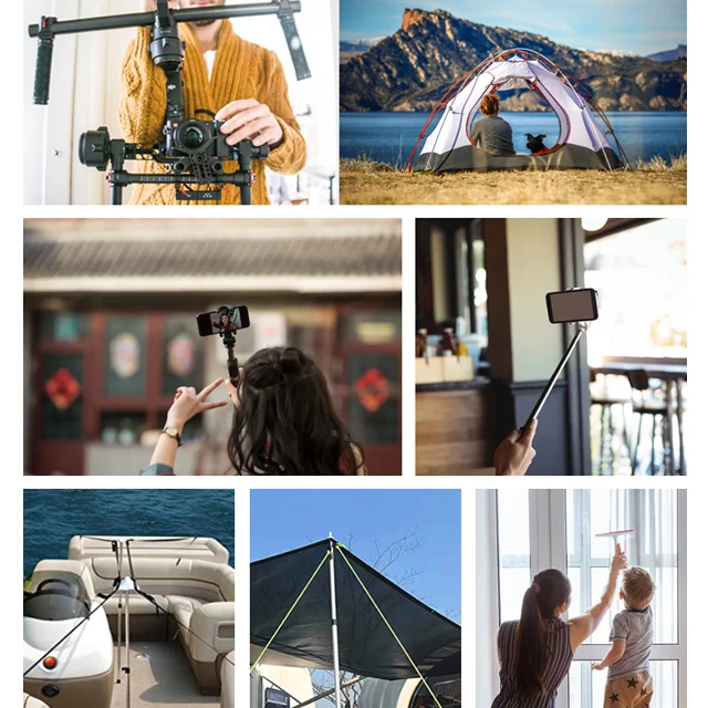 Aluminium Telescopic Extension Tent Camping Support Pole