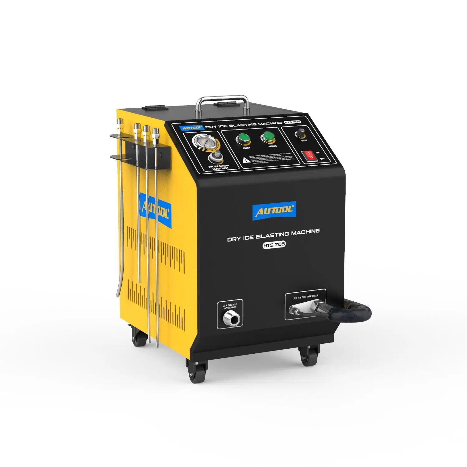 2024 Best Sale AUTOOL HTS705 110V 220V Auto Car Dry Ice Blasting Cleaning Machine Blaster Engine Carbon Cleaner