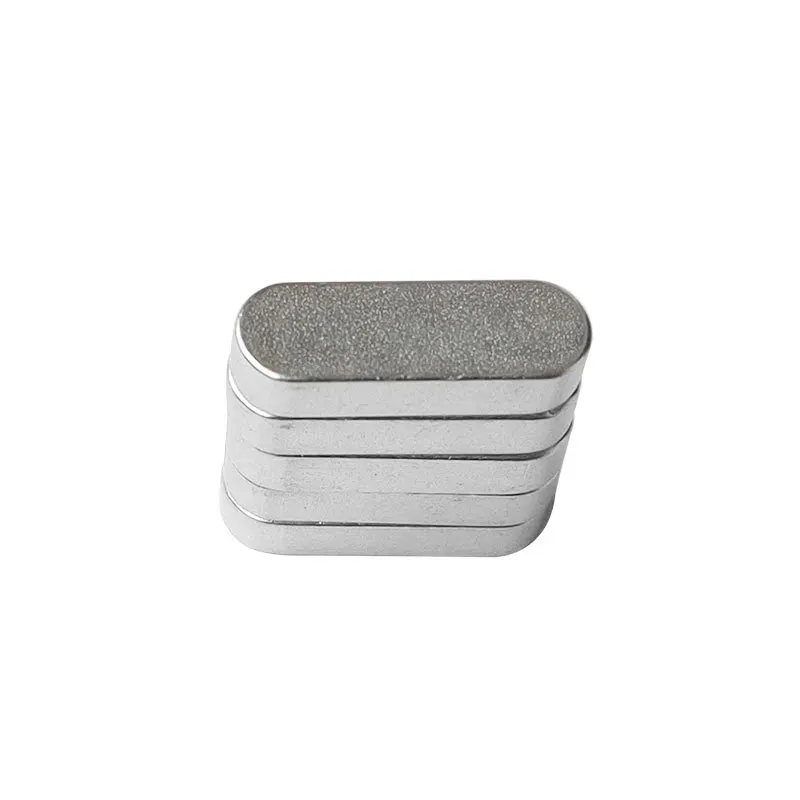 Magnetic Materials Customized Semicircular Flat Magnet Runway Button Round Neodymium Magnet Price N52 Ndfeb Magnet